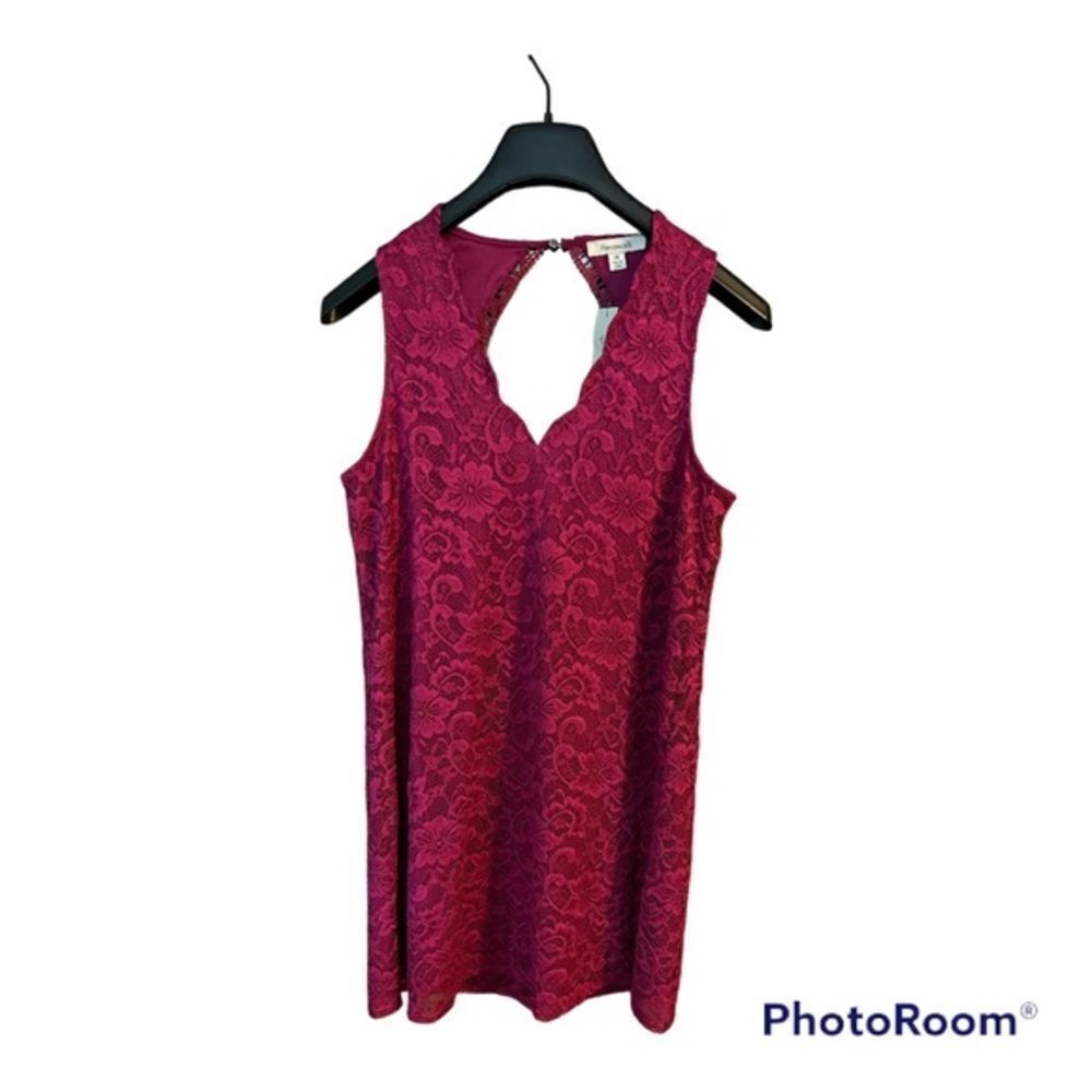 Francesca's Collection Fuchsia Lace Mini Dress M, NWT​​​